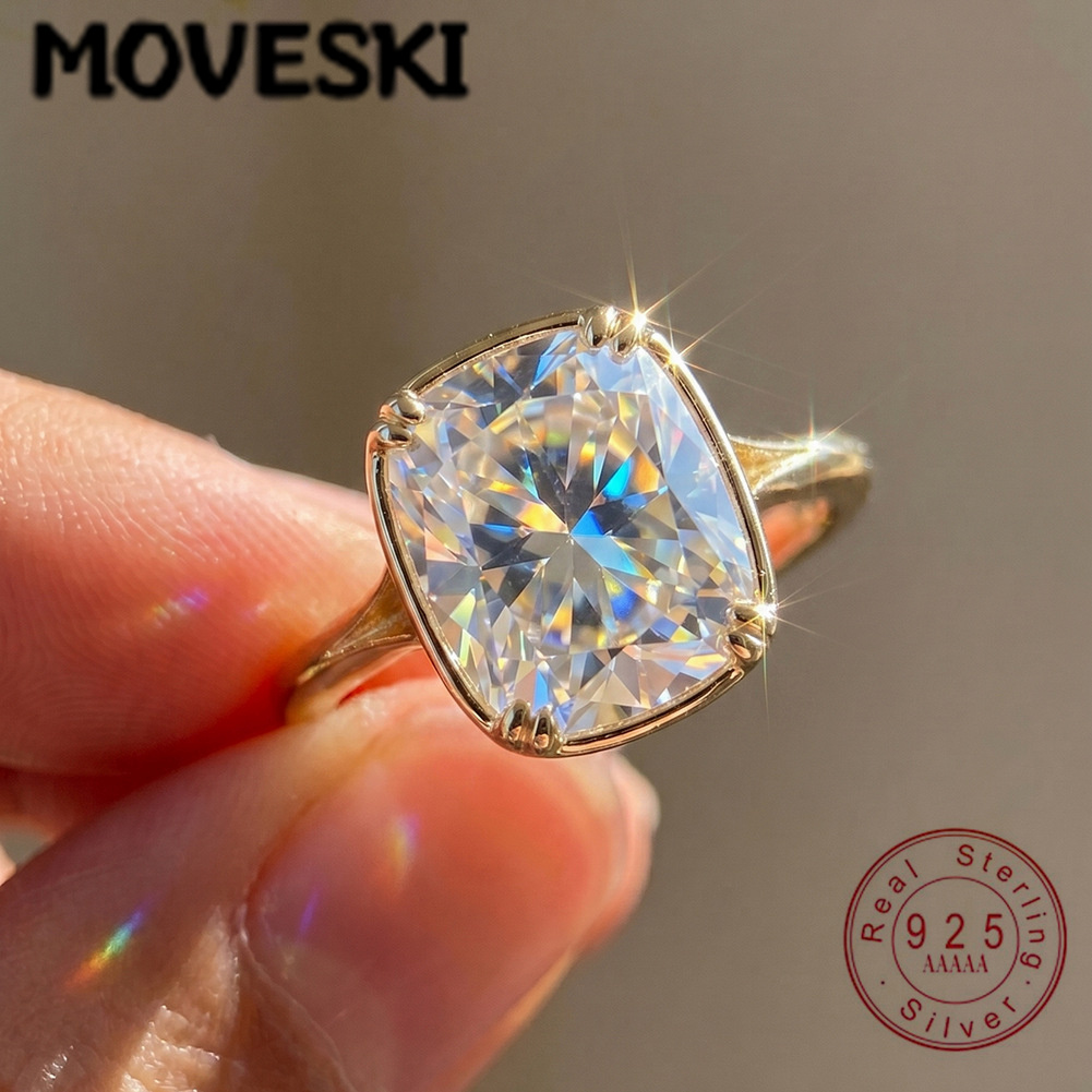 Moissanite Engagement Ring 1 Carat - Nhẫn Moissanite hình vuông 1 carat,