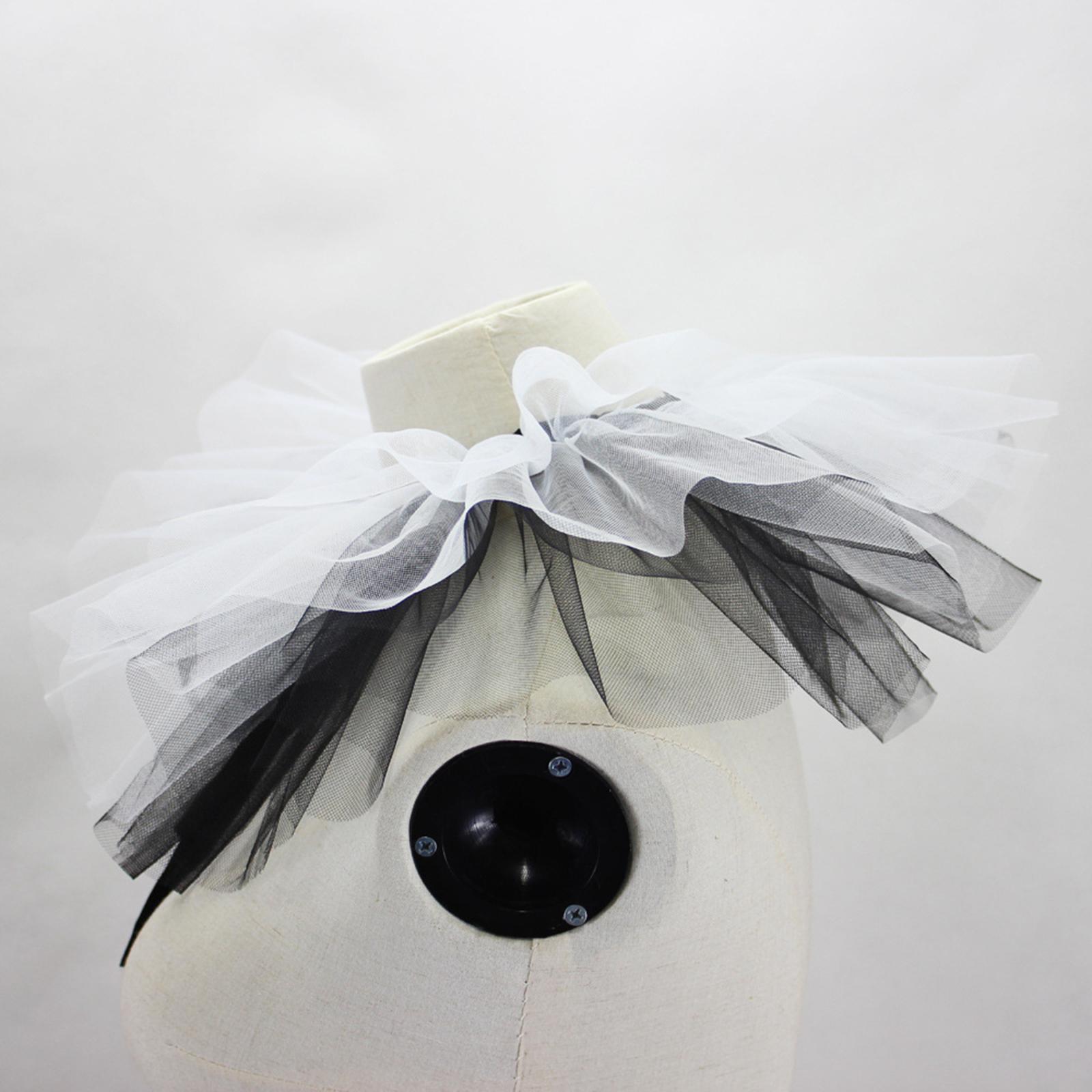 Necklaces - Fake Collar Ruffled Neck Collar Ruffle