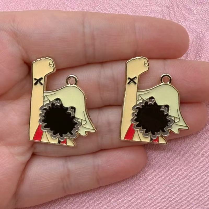 10PCS alloy drip oil cartoon p - đánh giá và giá Earrings