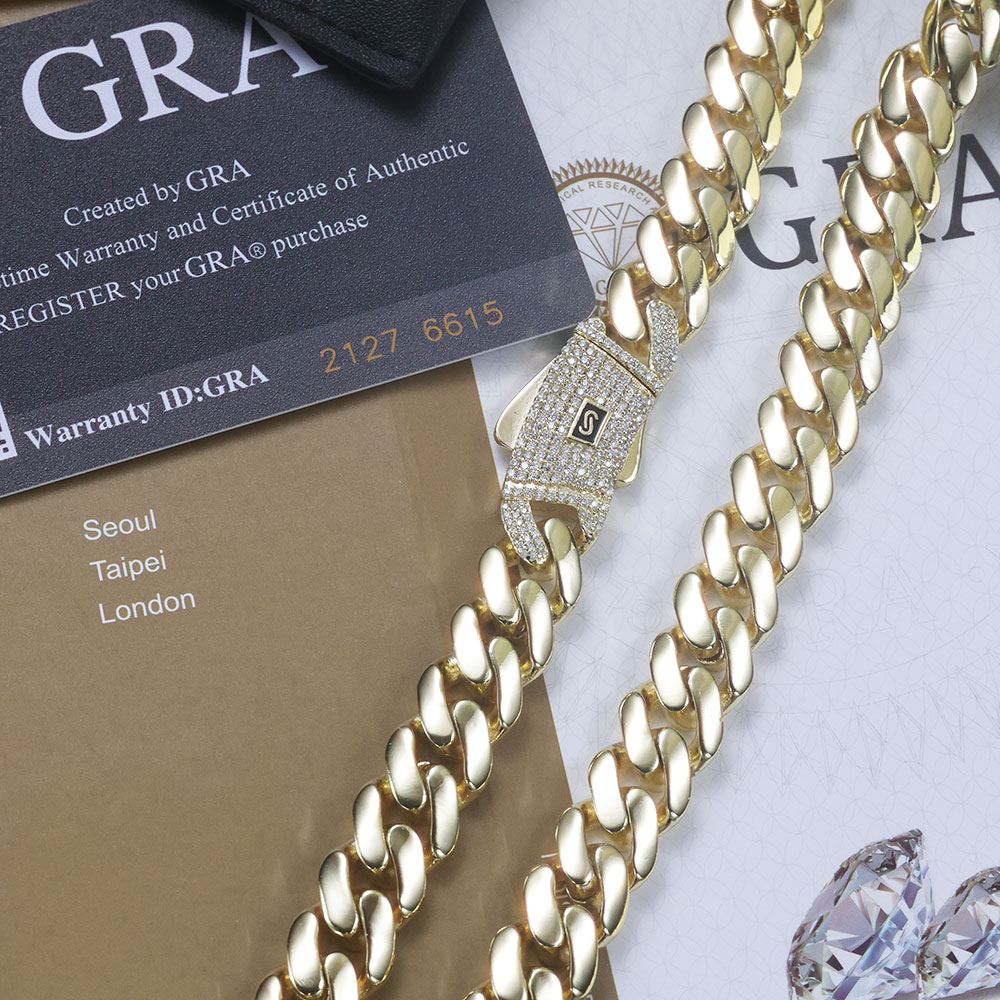ESKEEM New 925 Silver Monaco C - đánh giá và giá Cuban Link Chain 12Mm