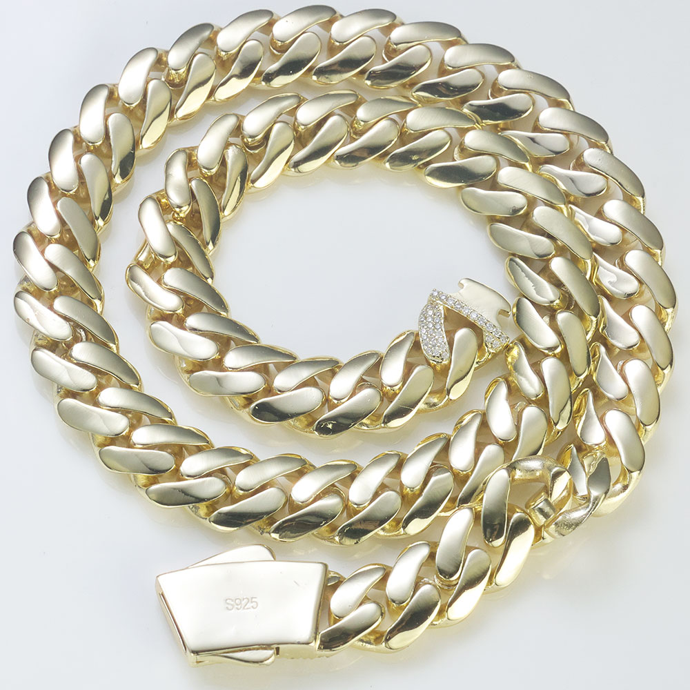 ESKEEM New 925 Silver Monaco C - đánh giá và giá Cuban Link Chain 12Mm