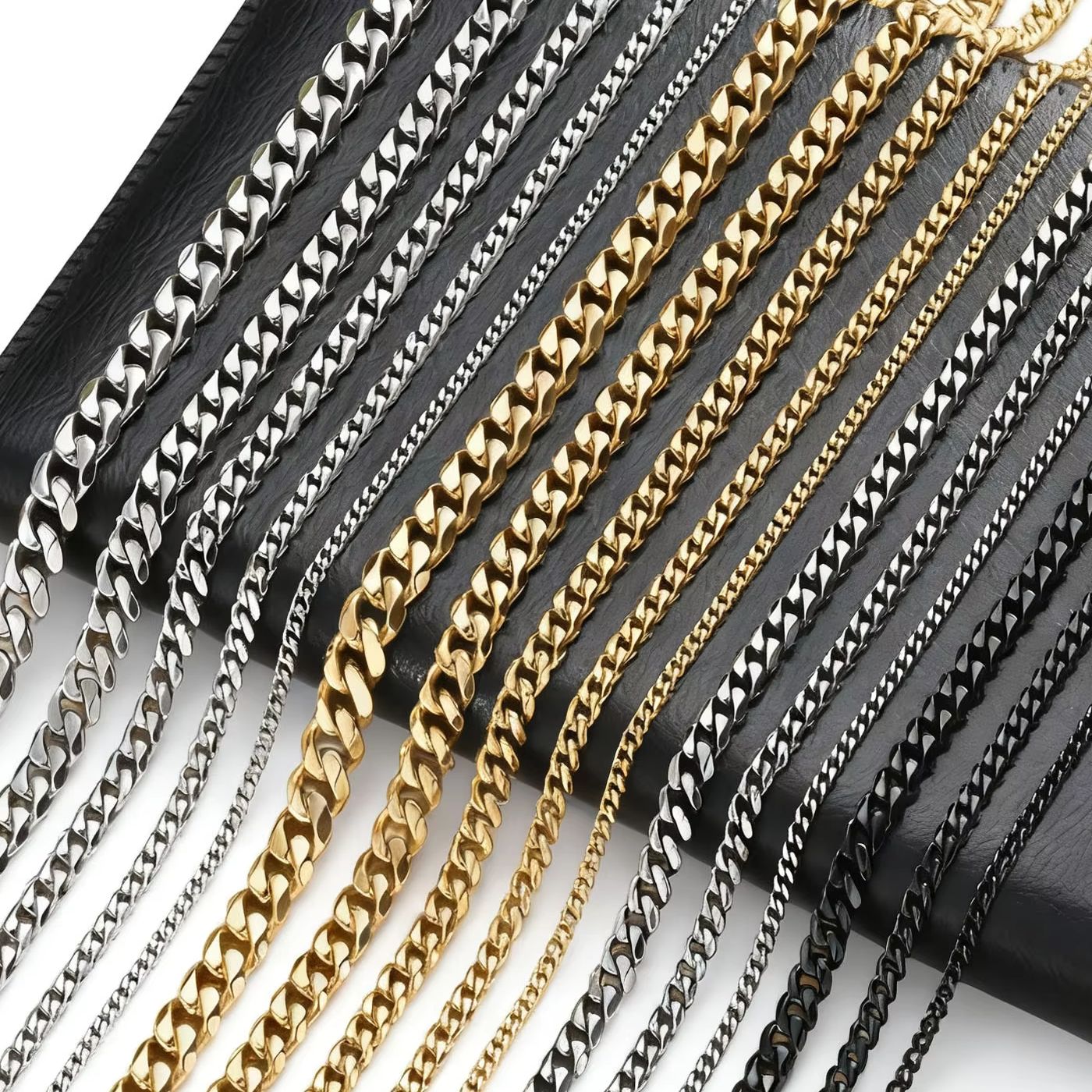 Dây chuyền kiểu Cuba cổ điển,  - đánh giá và giá Cuban Link Chain 12Mm