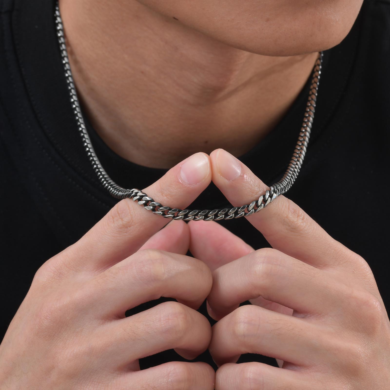 Dây chuyền kiểu Cuba cổ điển,  - đánh giá và giá Cuban Link Chain 12Mm