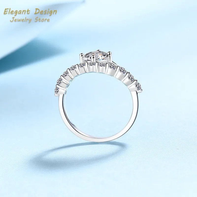 Crown of Love Platinum Pt950 W - đánh giá và giá Moissanite Engagement Ring 1 Carat