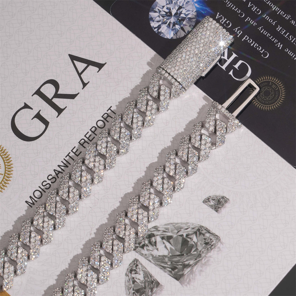 12mm Icedminer S925 Moissanite - đánh giá và giá Cuban Link Chain 12Mm