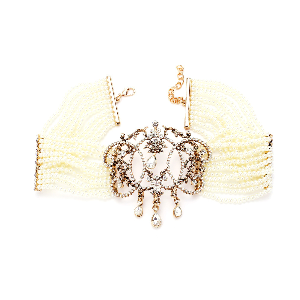 Vintage Multi Strands Pearl Ch - đánh giá và giá Pearl Choker Necklace Vintage