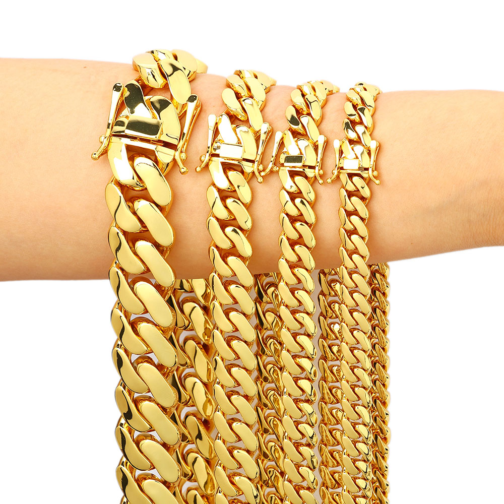 Wholesale 10mm/12mm/15mm/20mm  - đánh giá và giá Cuban Link Chain 12Mm