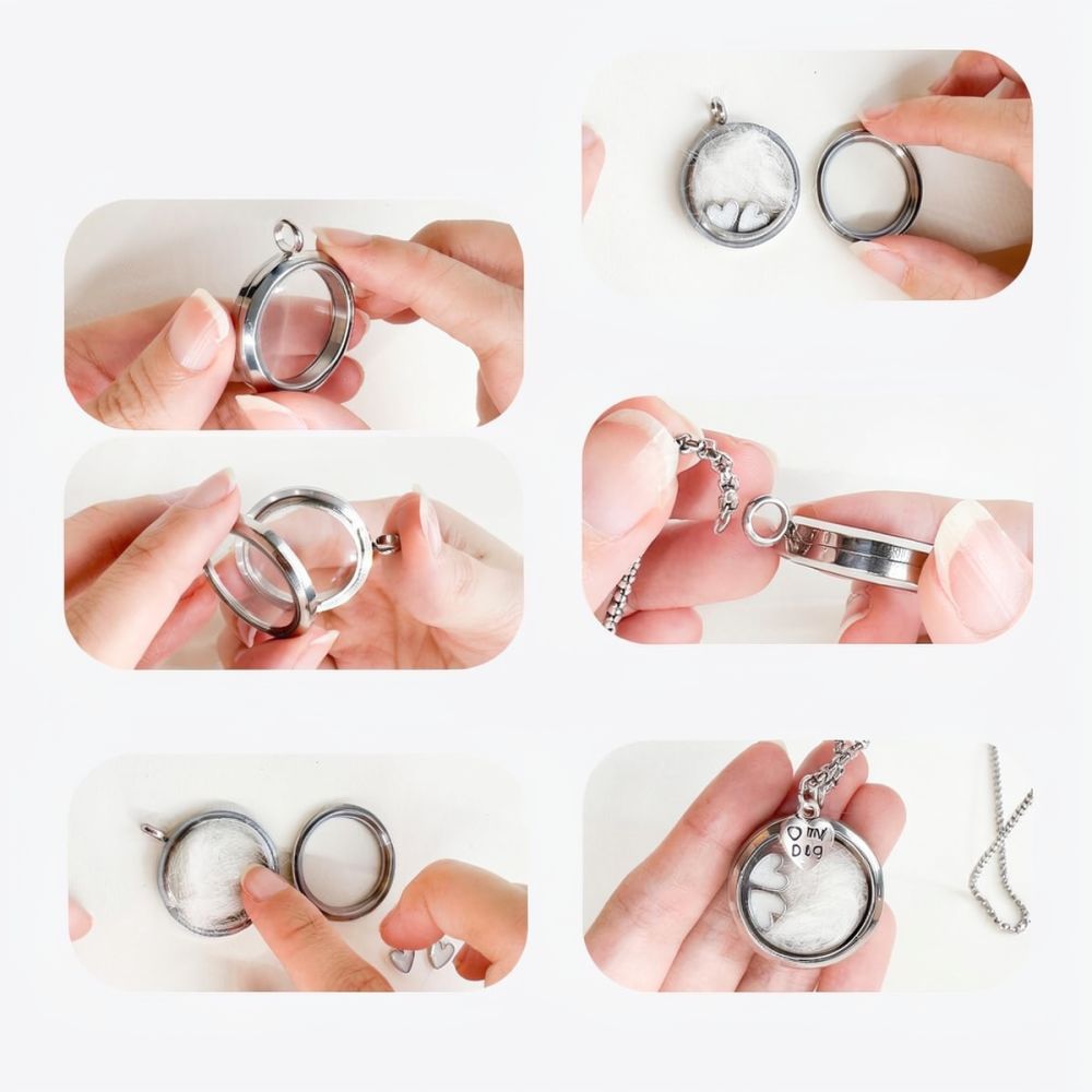 Stainless Steel Heart Keepsake - đánh giá và giá Heart Locket Necklace Photo