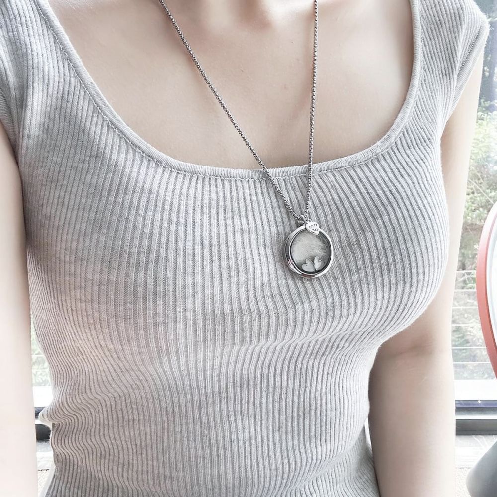 Stainless Steel Heart Keepsake - đánh giá và giá Heart Locket Necklace Photo