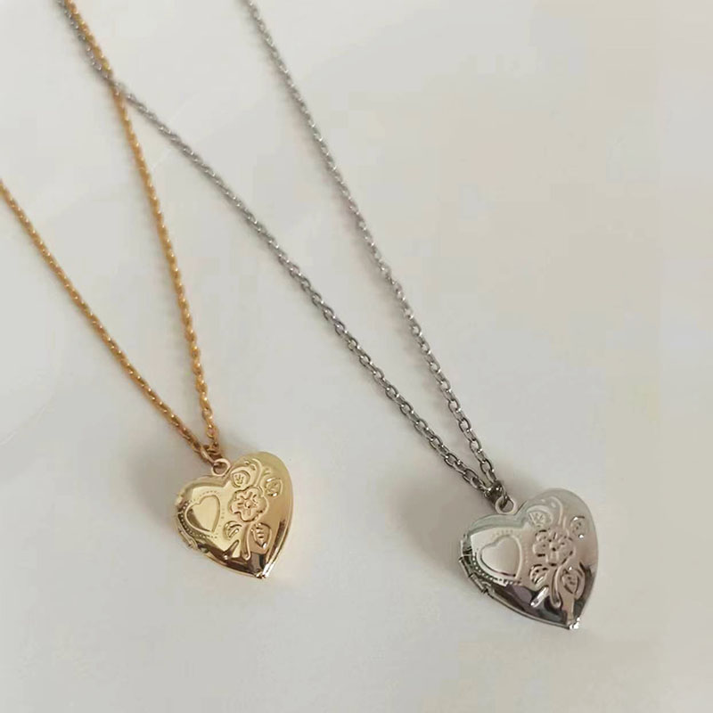 1 chiếc Mặt dây chuyền khung ả - đánh giá và giá Heart Locket Necklace Photo