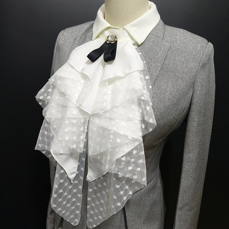White Lace Layered Detachable  - đánh giá và giá Necklaces