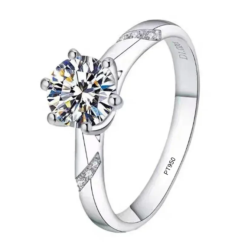 Eldorado Gold  100% Original C - đánh giá và giá Moissanite Engagement Ring 1 Carat