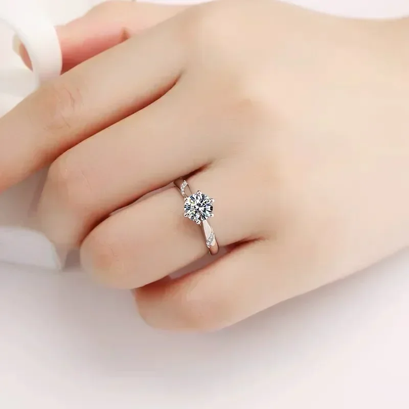 Eldorado Gold  100% Original C - đánh giá và giá Moissanite Engagement Ring 1 Carat