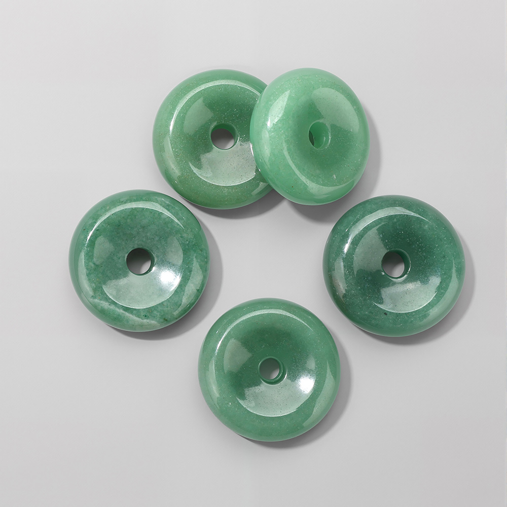 1pc 25MM Circle Donut for Neck - đánh giá và giá Crystal Pendant Necklace Natural Stone