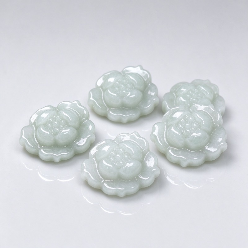 5Pcs Natural A Grade Jadeite L - đánh giá và giá Bracelets