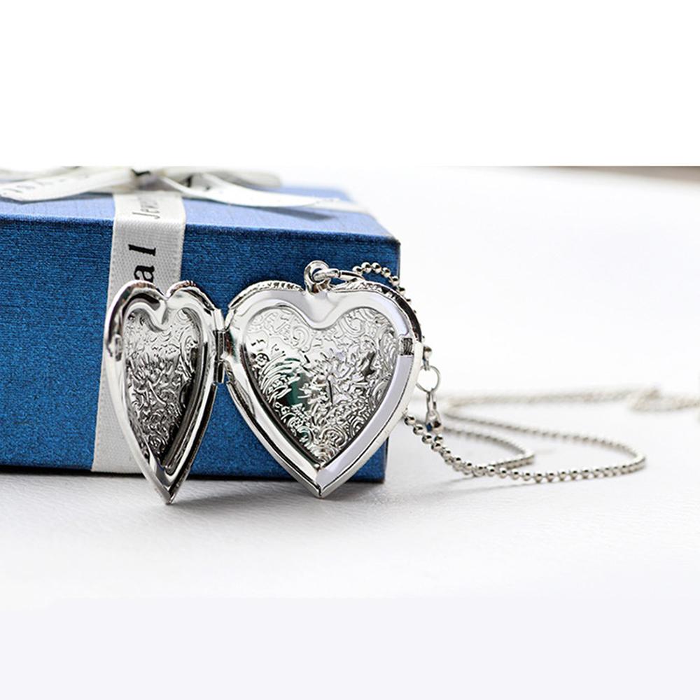 Fashion Heart Shape Alloy Phot - đánh giá và giá Heart Locket Necklace Photo