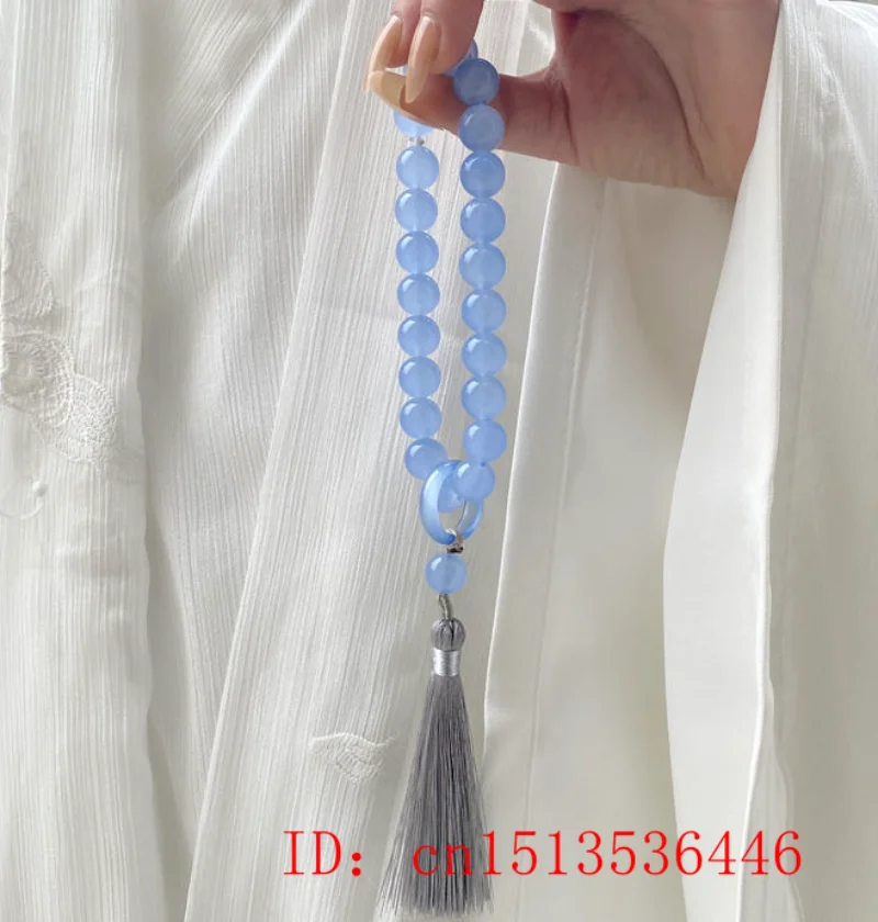 Đá Ngọc Tủy Xanh Hạt 12Mm Tua  - đánh giá và giá Necklaces